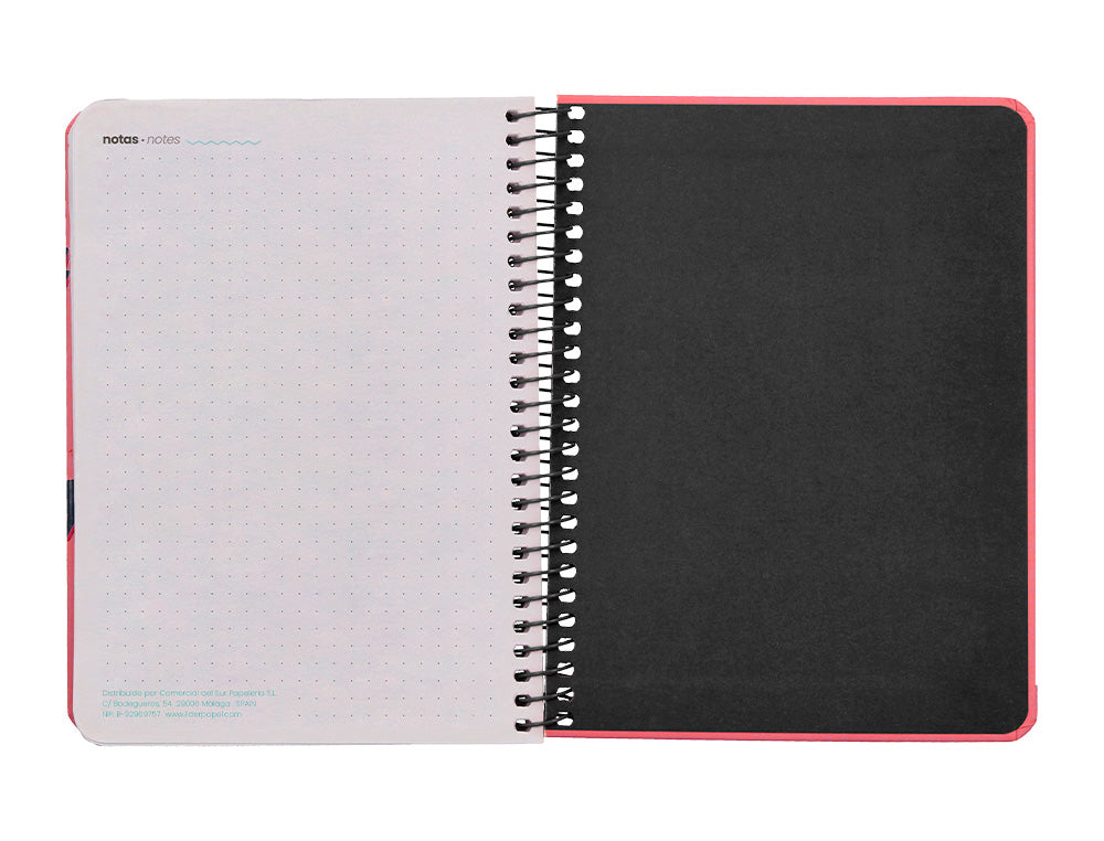 Agenda escolar liderpapel 25-26 espiral patterns zigzag semana vista a6 bilingüe papel fsc 80 gr