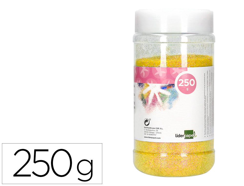 Purpurina liderpapel fantasia color metalico bote de 250 gr