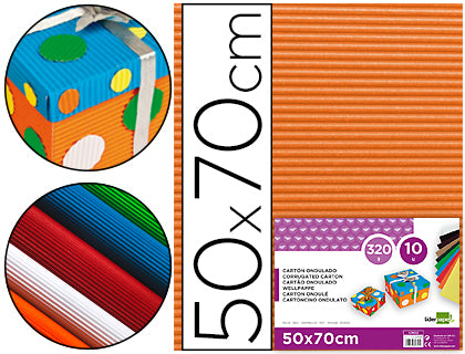 Carton ondulado liderpapel 50 x 70cm 320g/m2