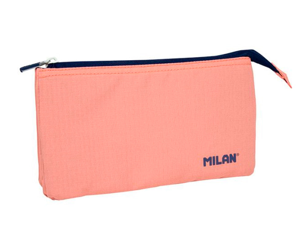 Bolso escolar portatodo milan 1918 collection 3 cremalleras y 5 compartimentos 215x35x125 mm