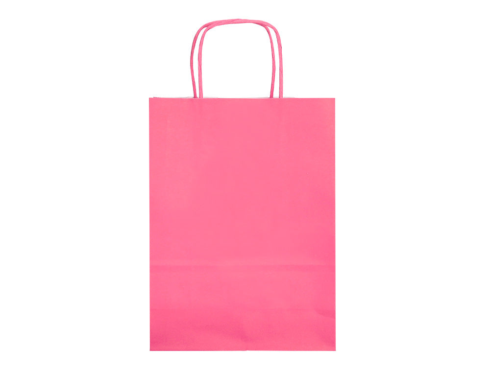 Bolsa papel q-connect celulosa s con asa retorcida 240x320x10 mm