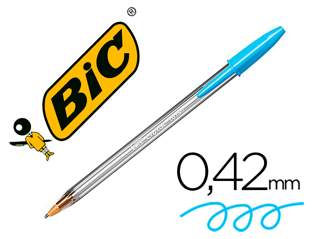 Boligrafo bic cristal fun punta 1,6 mm