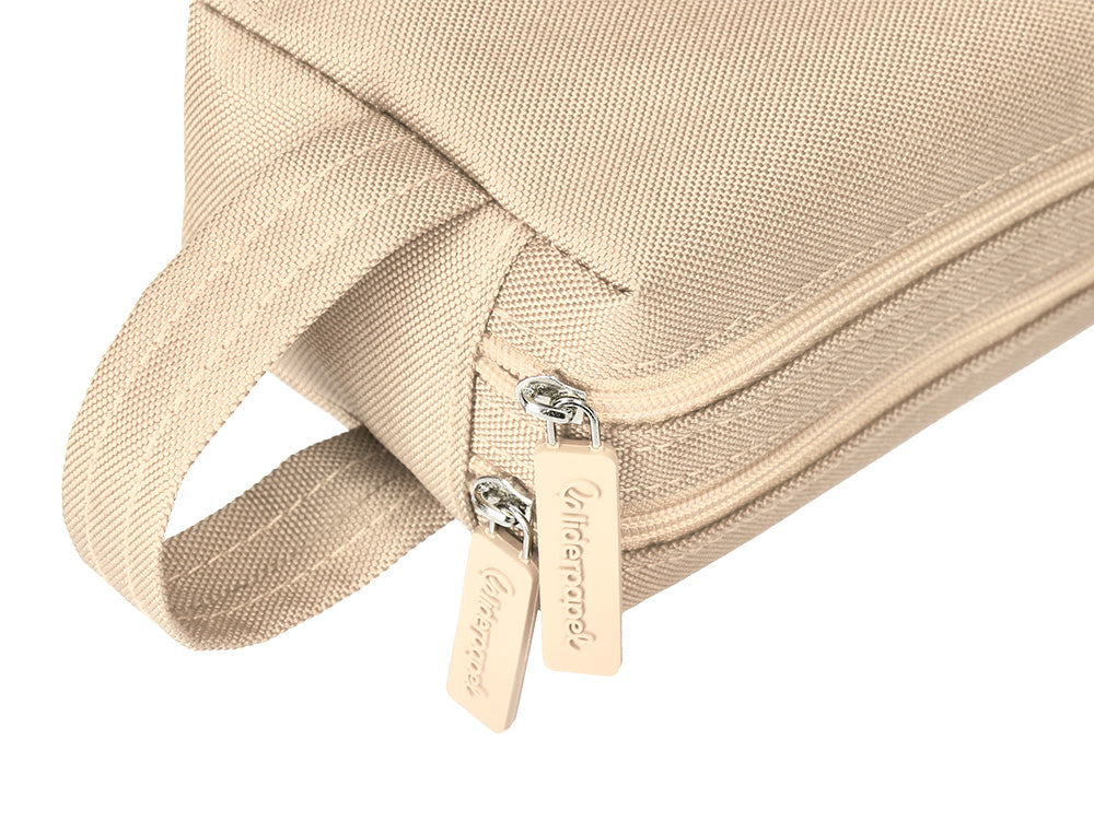 Estuche portatodo liderpapel classic rectangular con asa 2 cremalleras 210 x80mm