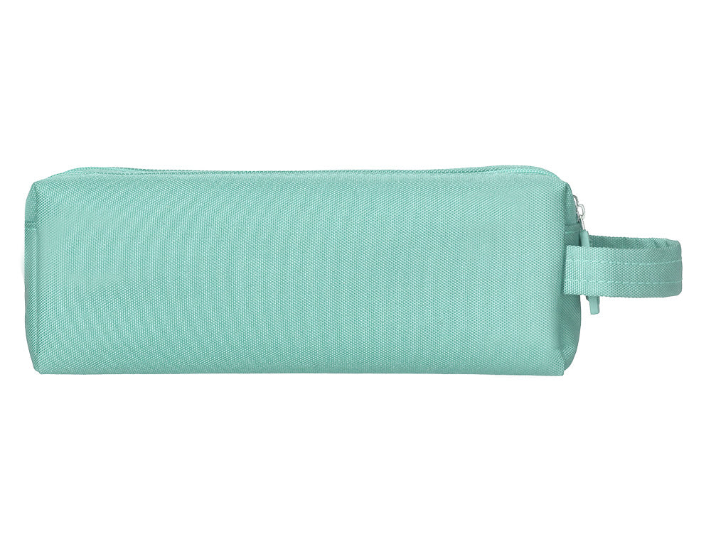 Estuche portatodo liderpapel classic rectangular con asa 2 cremalleras 210 x80mm