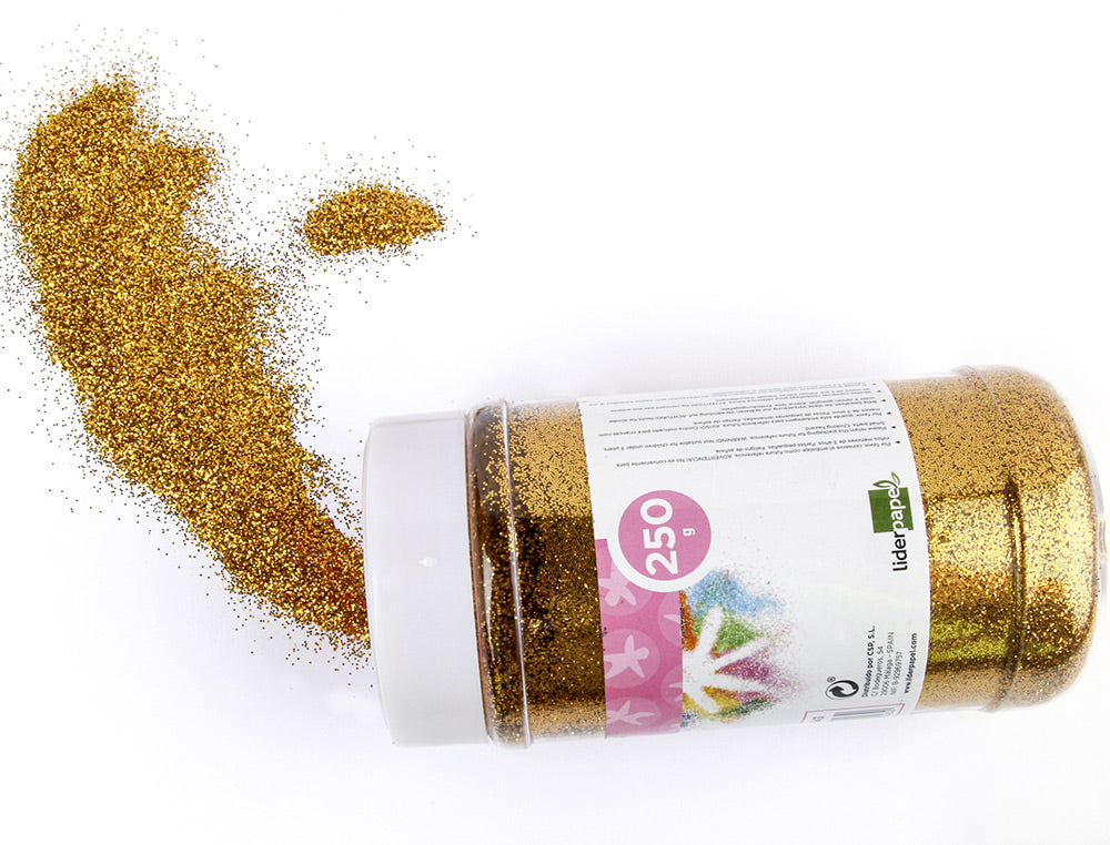 Purpurina liderpapel fantasia color metalico bote de 250 gr
