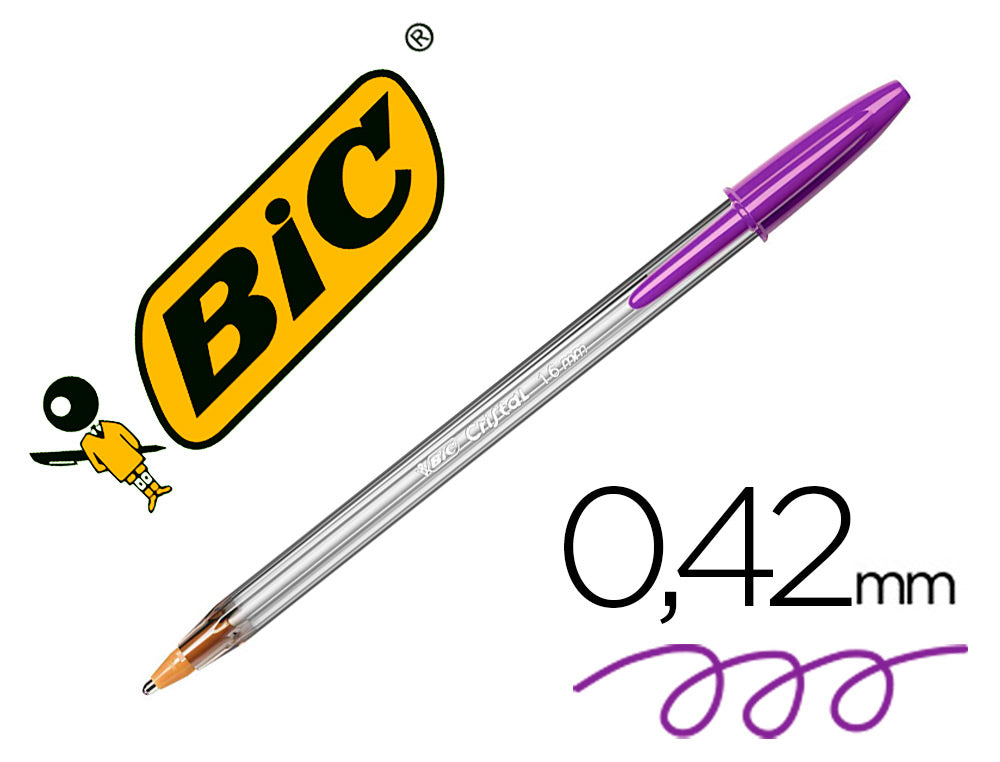 Boligrafo bic cristal fun punta 1,6 mm