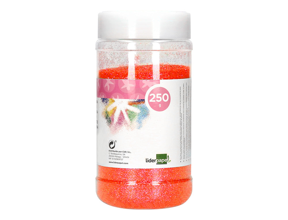 Purpurina liderpapel fantasia color metalico bote de 250 gr