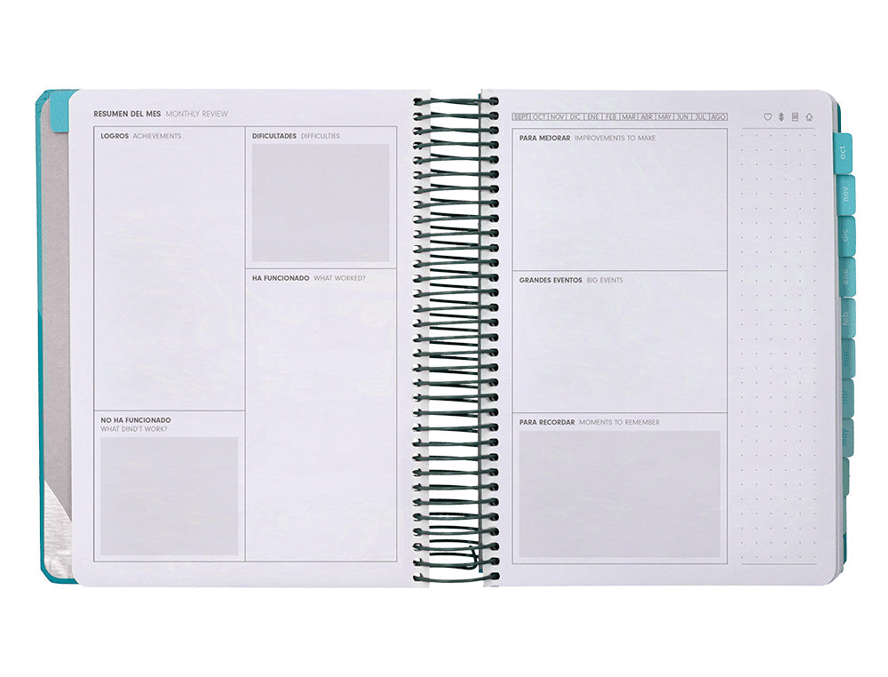 Agenda escolar antartik 25-26 espiral fun day fucsia dia pagina a5 bilingüe papel fsc 80 gr