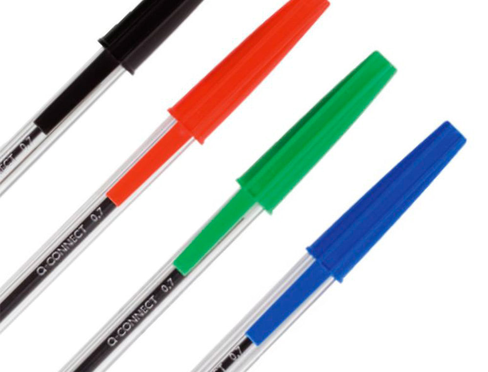 Boligrafo transparente q-connect kf26039