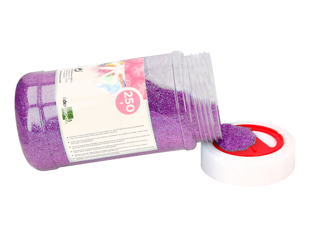 Purpurina liderpapel fantasia color metalico bote de 250 gr