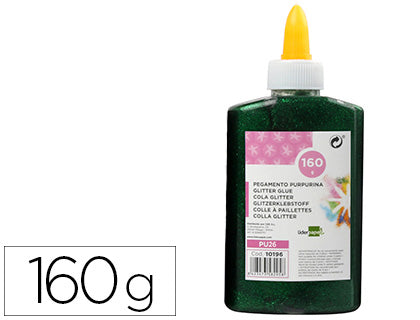Purpurina pegamento liderpapel fantasia metalizado bote de 160 gr