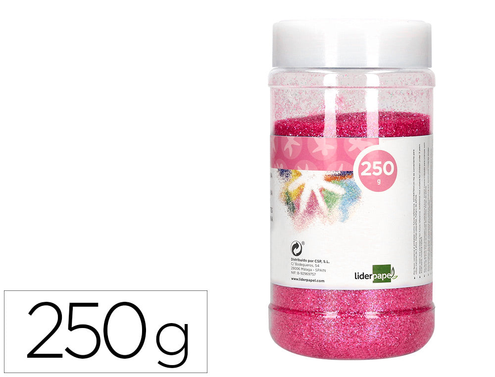 Purpurina liderpapel fantasia color metalico bote de 250 gr