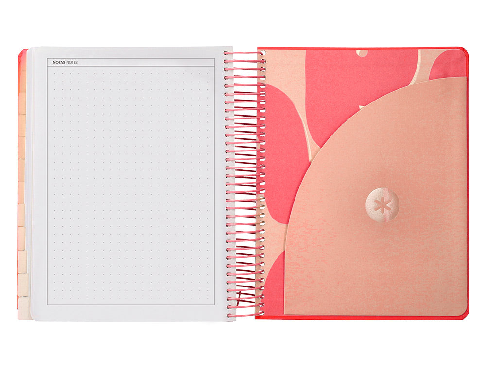 Agenda escolar antartik 25-26 espiral plans dia pagina a5 bilingüe papel fsc 80 gr