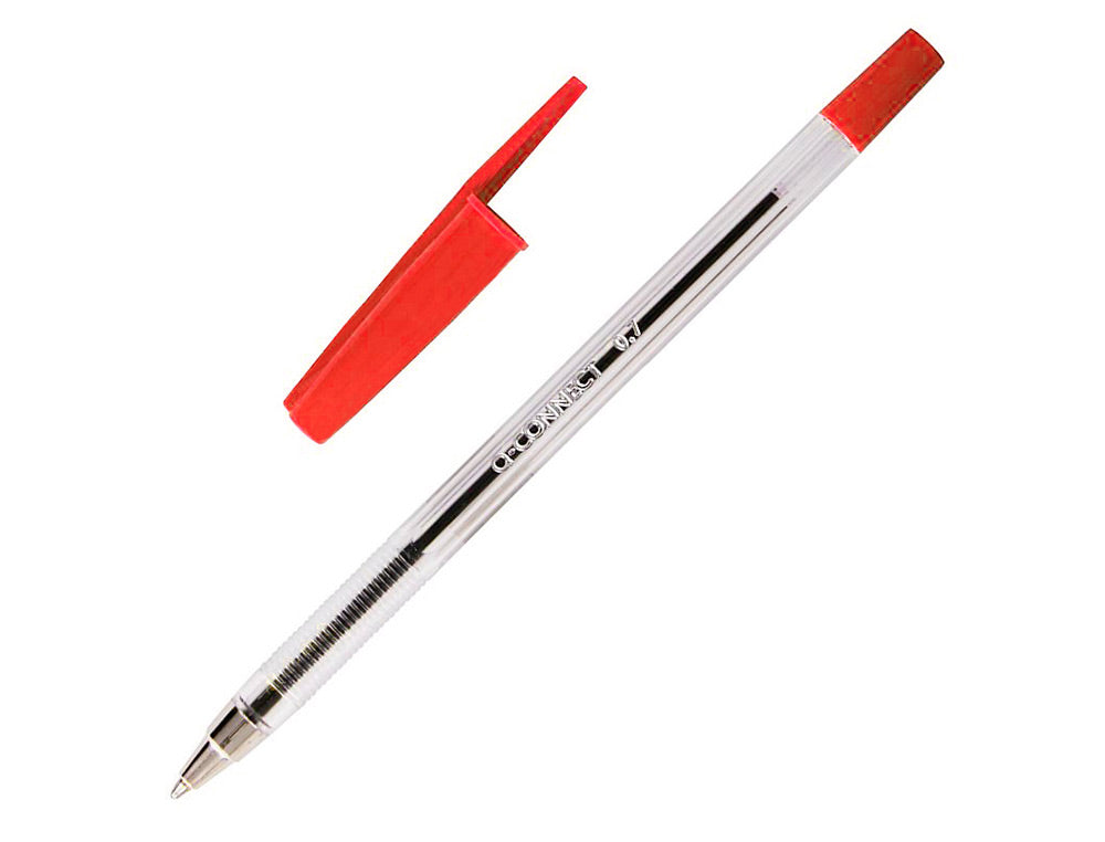 Boligrafo transparente q-connect kf26039