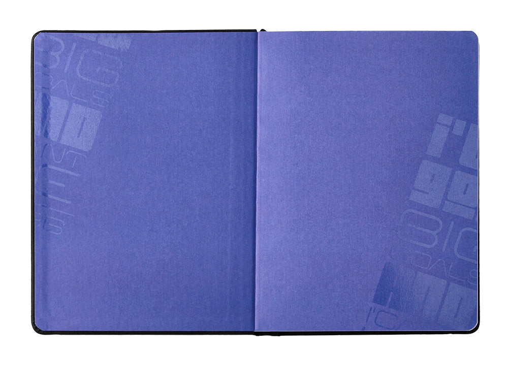 Agenda escolar antartik 25-26 encuadernada go! simil piel negro semana vista a5 bilingüepapel fsc 80 gr