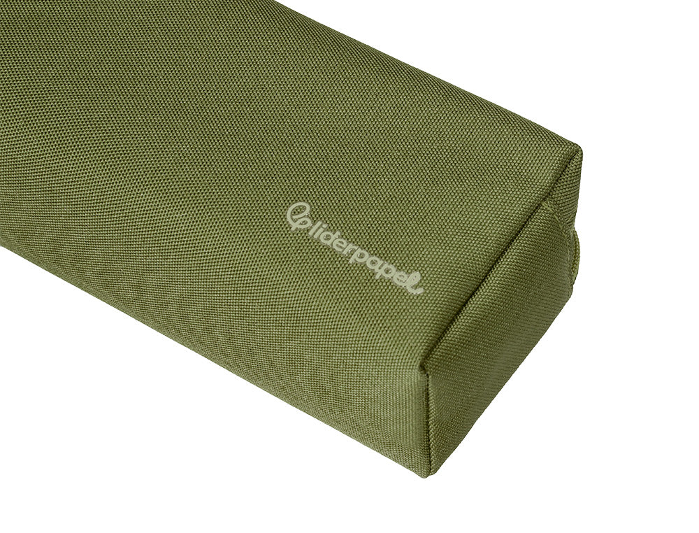 Estuche portatodo liderpapel classic rectangular con asa 2 cremalleras 210 x80mm