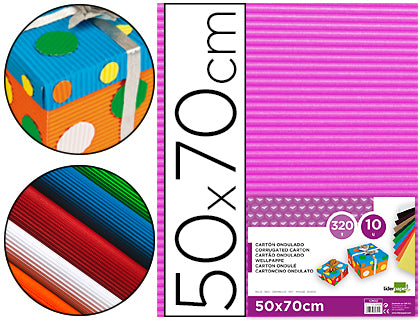 Carton ondulado liderpapel 50 x 70cm 320g/m2