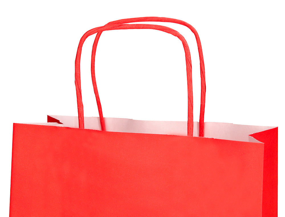 Bolsa papel q-connect celulosa s con asa retorcida 240x320x10 mm