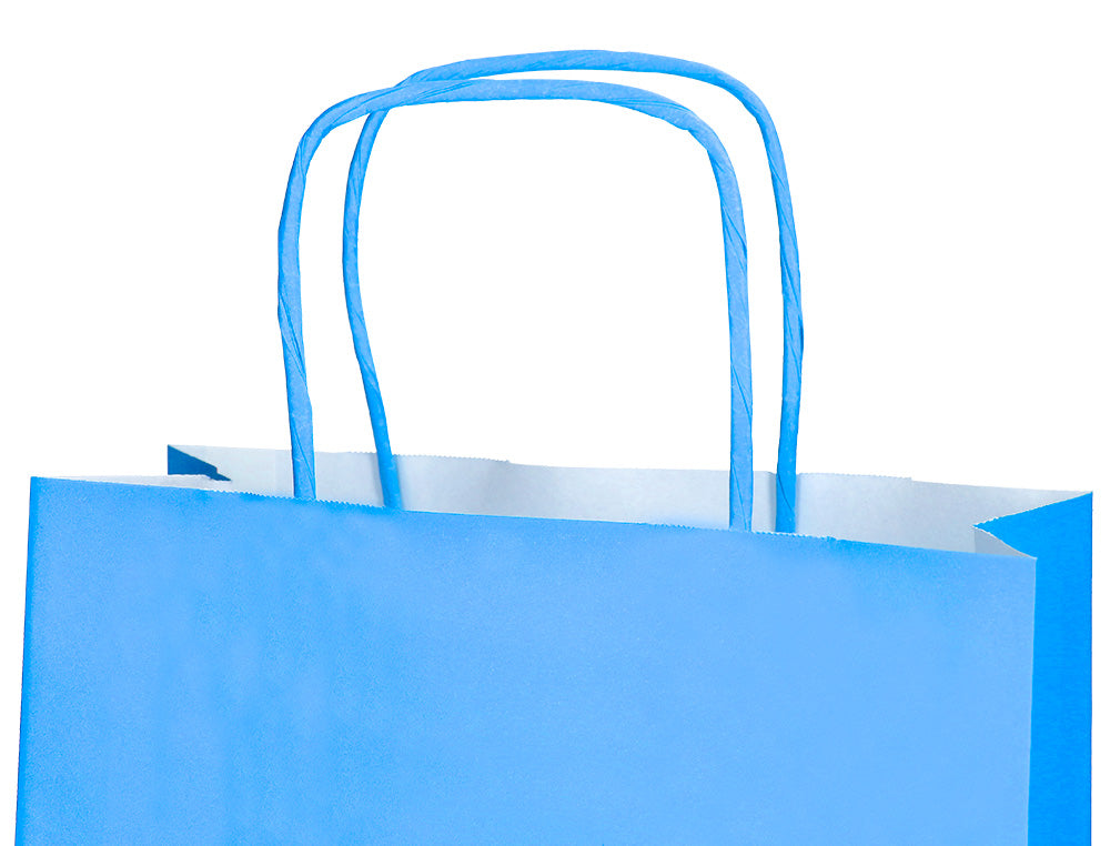 Bolsa papel q-connect celulosa s con asa retorcida 240x320x10 mm