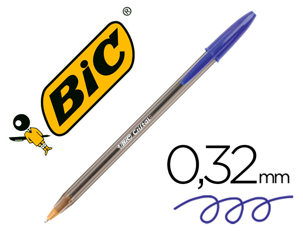 Boligrafo bic cristal original unidad