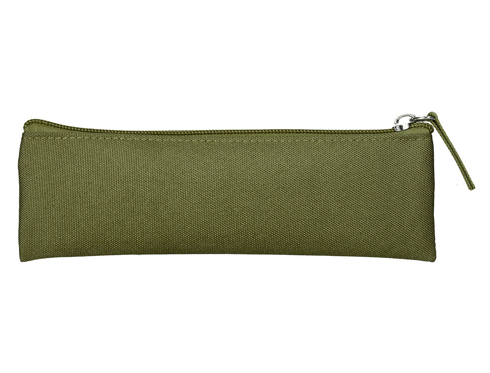 Estuche portatodo liderpapel plano estrecho una cremallera 200x60mm