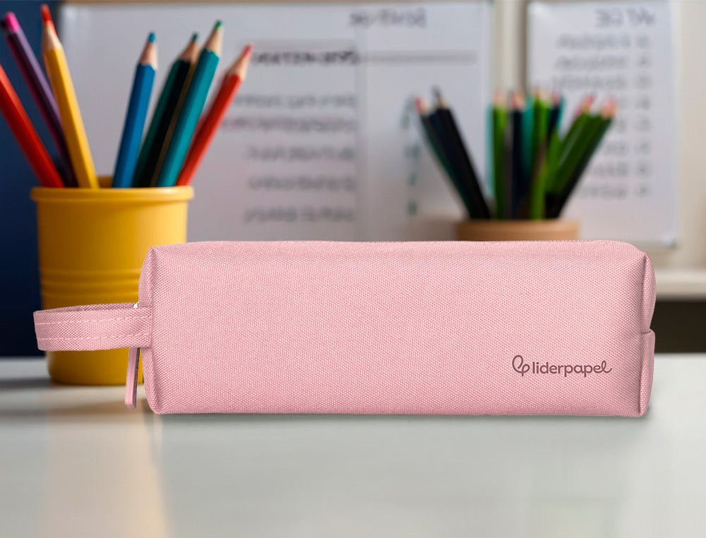 Estuche portatodo liderpapel classic rectangular con asa 210x70mm