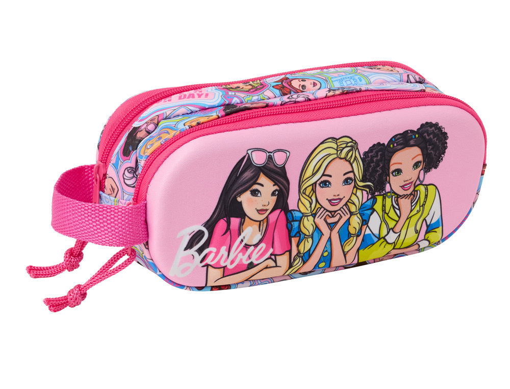 Bolso escolar portatodo safta doble 3d mochilas 3d barbie 80x210x60 mm