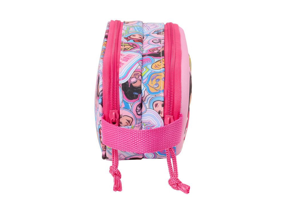 Bolso escolar portatodo safta doble 3d mochilas 3d barbie 80x210x60 mm