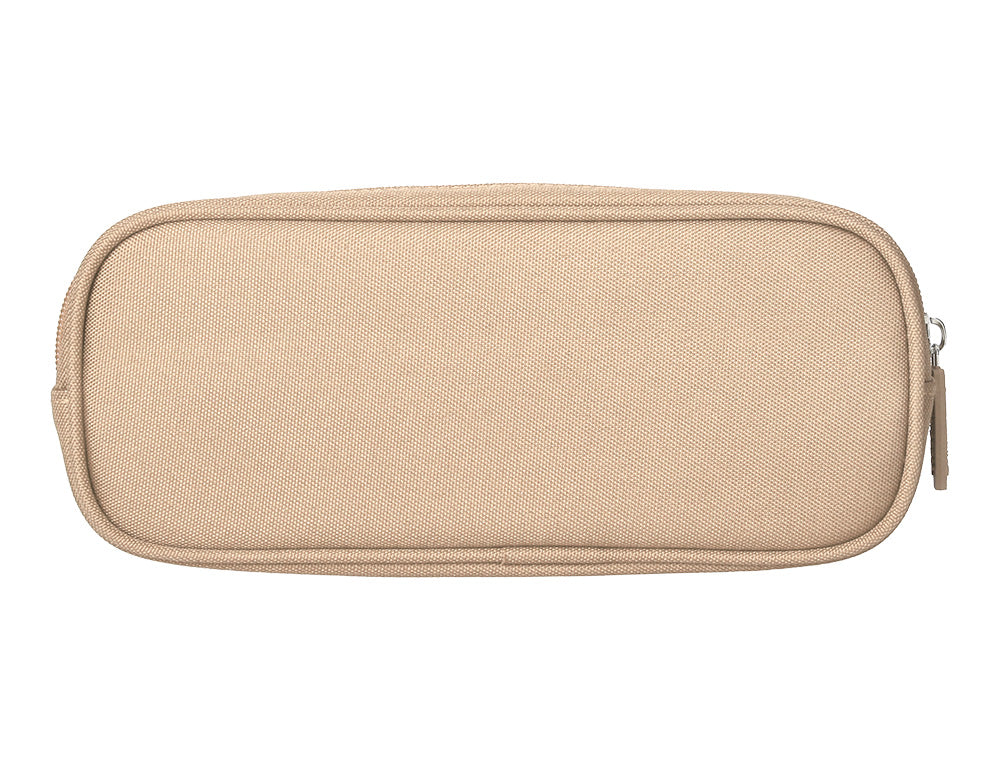 Estuche portatodo liderpapel classic ovalado 2 cremalleras con bolsillo delantero 210x90mm