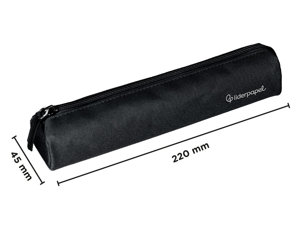 Estuche portatodo liderpapel slim cilindrico 220x45mm