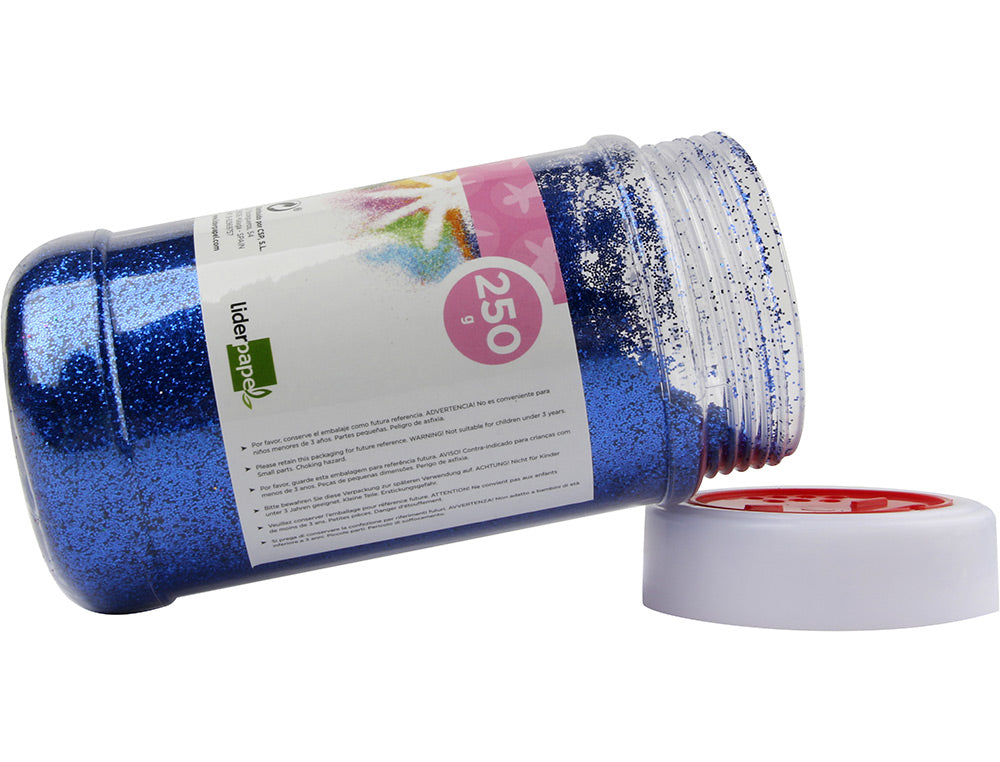Purpurina liderpapel fantasia color metalico bote de 250 gr