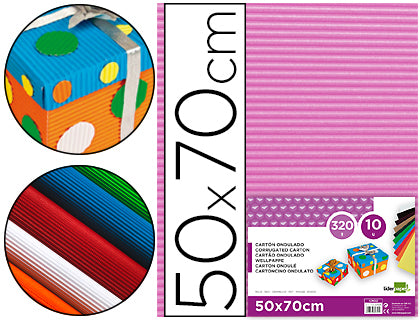 Carton ondulado liderpapel 50 x 70cm 320g/m2