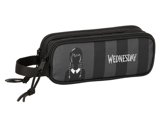 Bolso escolar portatodo safta doble wednesday 80x210x60 mm