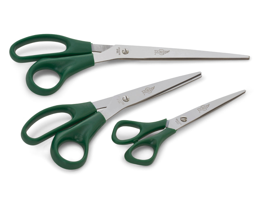 Tijera oficina faibo acero inoxidable 25 cm empuñadura ergonomica