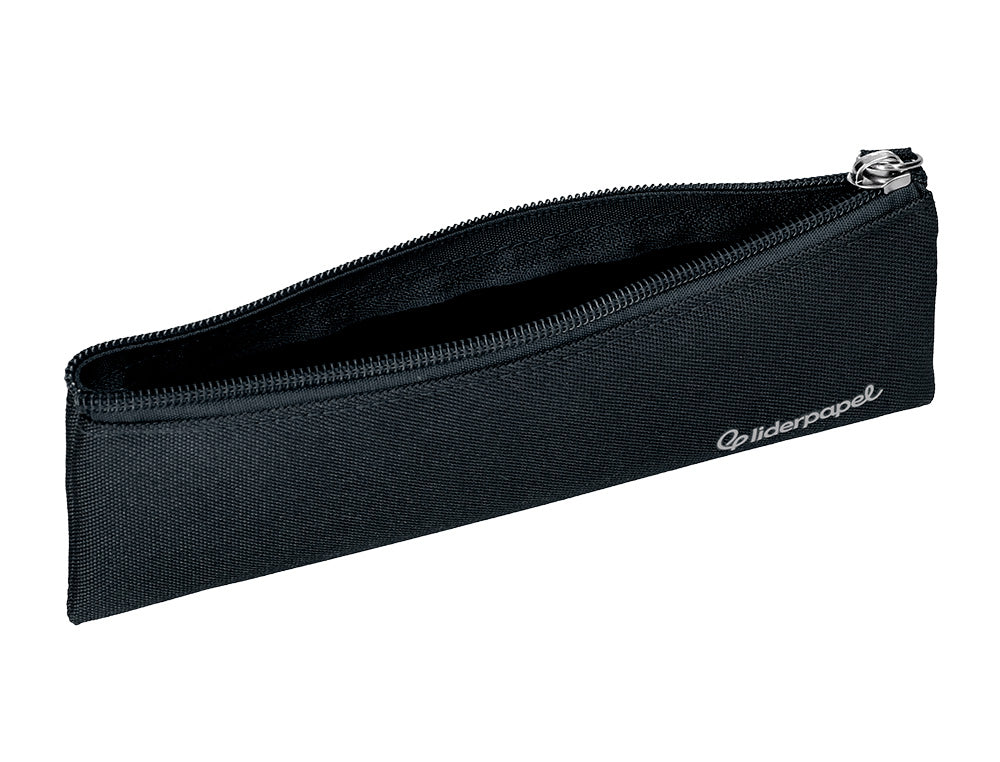 Estuche portatodo liderpapel plano estrecho una cremallera 200x60mm