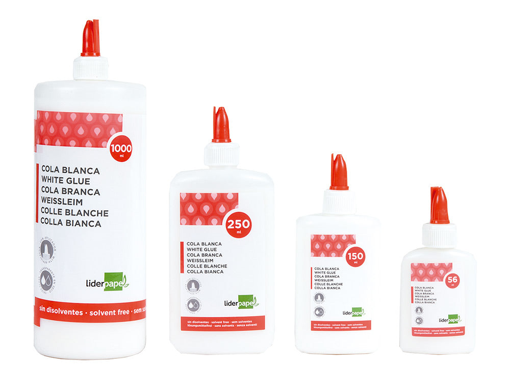 Pegamento cola blanca lavable liderpapel bote de 150 ml