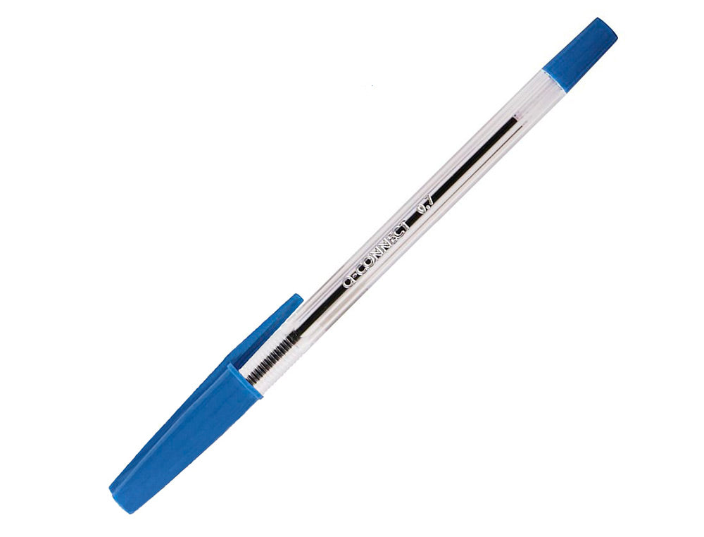 Boligrafo transparente q-connect  kf26039