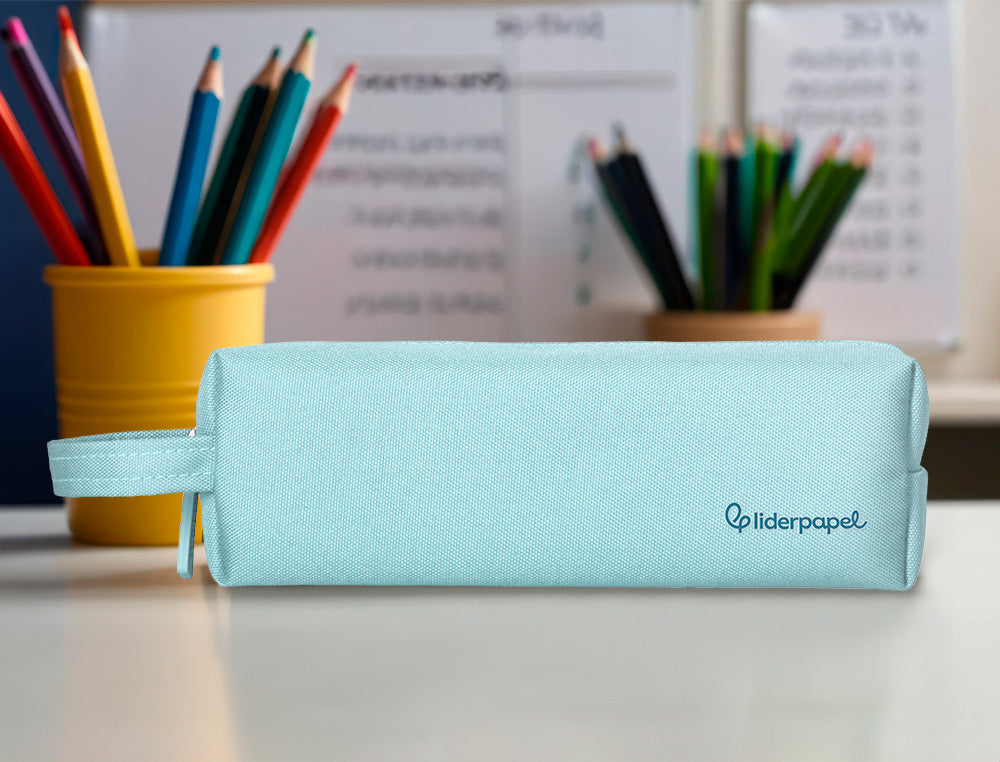 Estuche portatodo liderpapel classic rectangular con asa 210x70mm