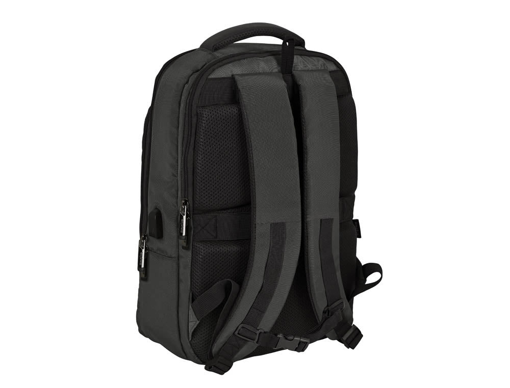 Cartera escolar safta business (black-blue-grey) mochila ordenador 15,6" 290x150x440 mm