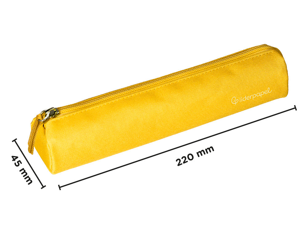 Estuche portatodo liderpapel slim cilindrico 220x45mm