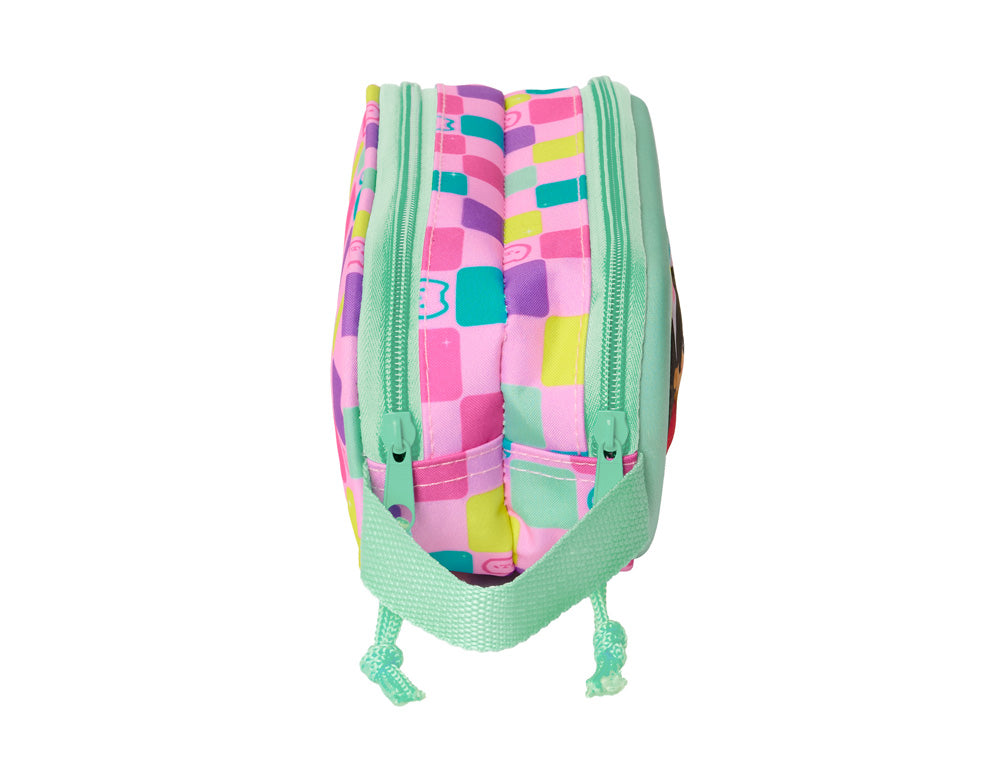 Bolso escolar portatodo safta doble 3d mochilas 3d gabby's dollhouse 80x210x60 mm