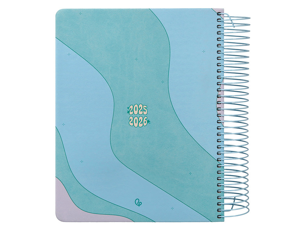 Agenda escolar liderpapel 25-26 espiral zante dia pagina a5 bilingüe papel fsc 80 gr