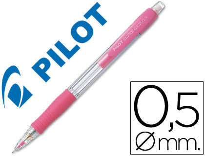 Portaminas pilot super grip 0,5 mm sujecion de caucho