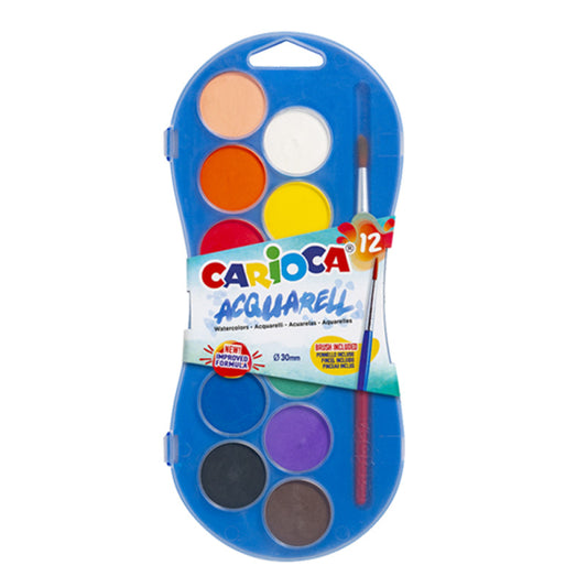Acuarelas carioca 12 colores