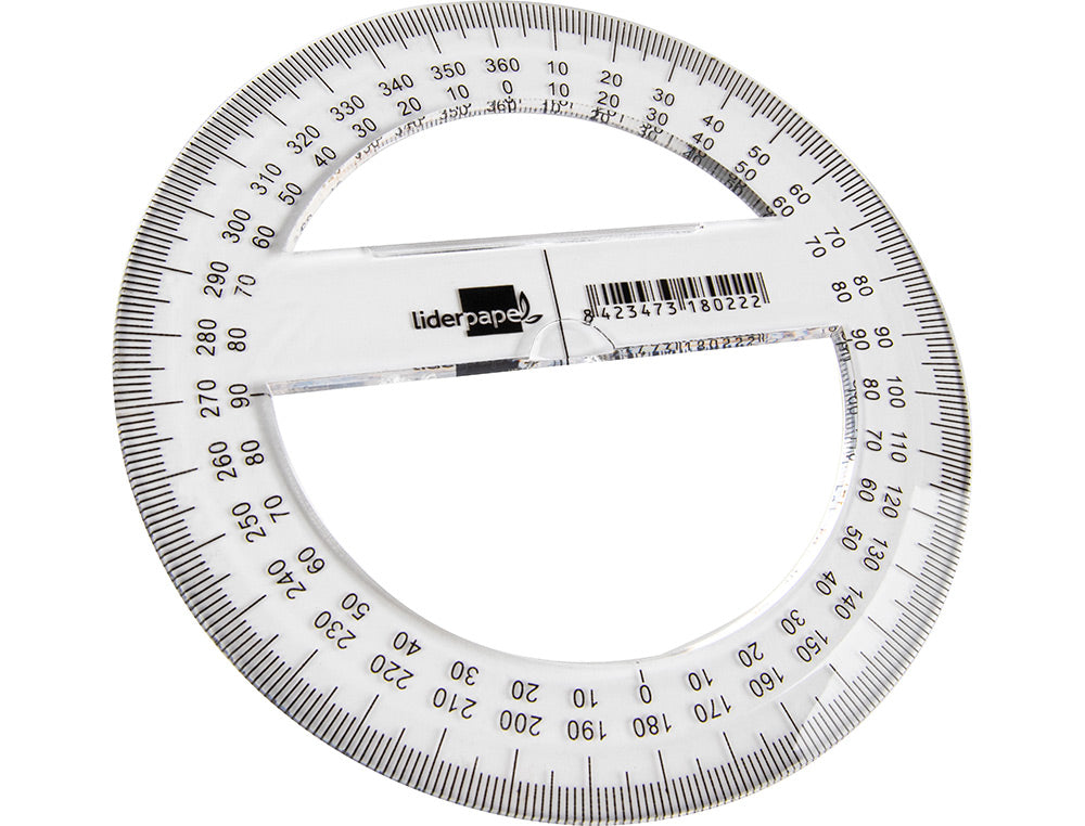 Circulo plastico liderpapel 10 cm