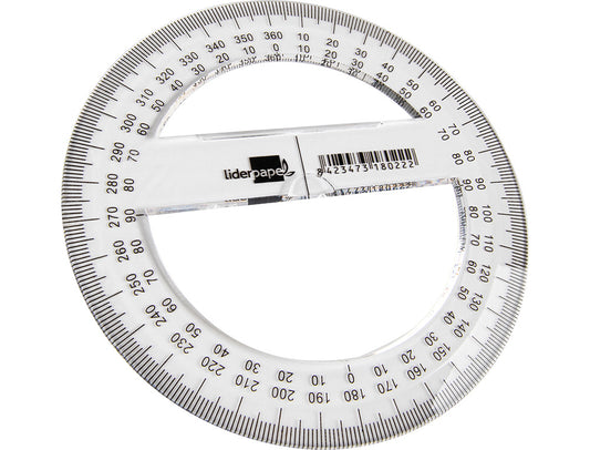 Circulo plastico liderpapel 10 cm