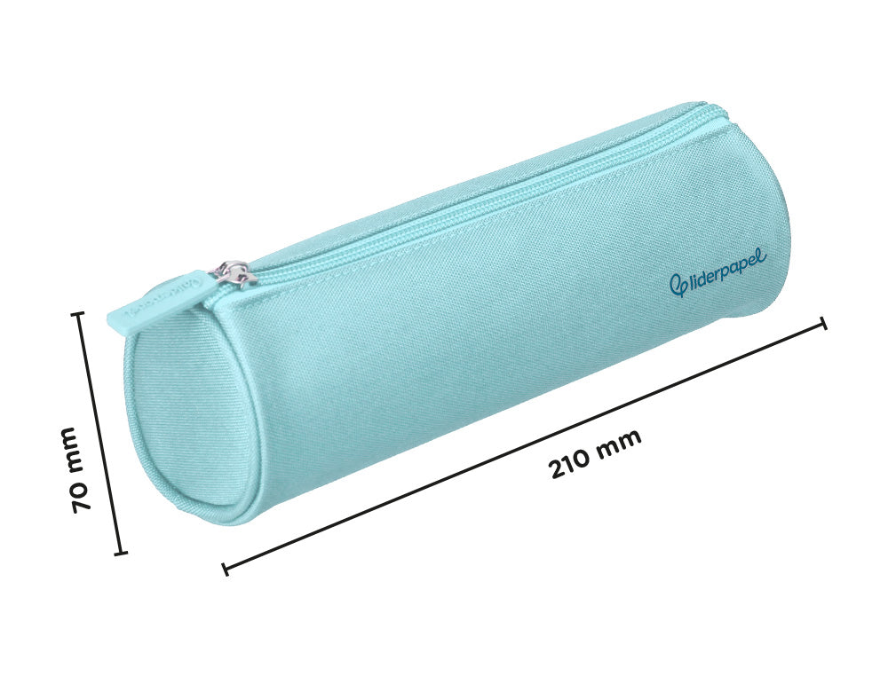 Estuche portatodo liderpapel classic cilindrico ancho 210x70mm