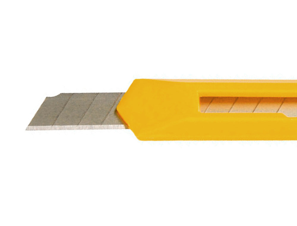 Cuter q-connect plastico estrecho cuchilla 9 mm xd-04 blister 1 unidad