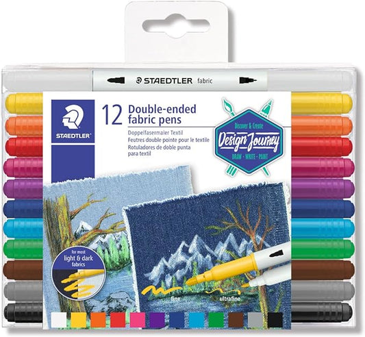 Rotulador doble punta textil 3190 tb12