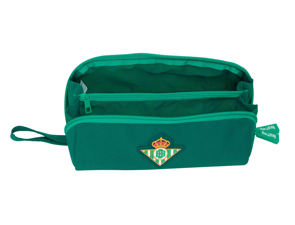 Bolso escolar portatodo safta cuadrado grande resistente al agua real betis 100x200x100 mm